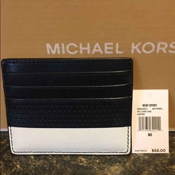 Michael Kors Other - Michael Kors Blue & White Tall case Leather  NWT